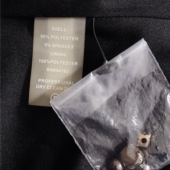 NWT! CALVIN KLEIN! GORGEOUS JEWELED/,BEADED STRAPS BLACK STRETCH KNIT GOWN! SZ 6 - Picture 10 of 11